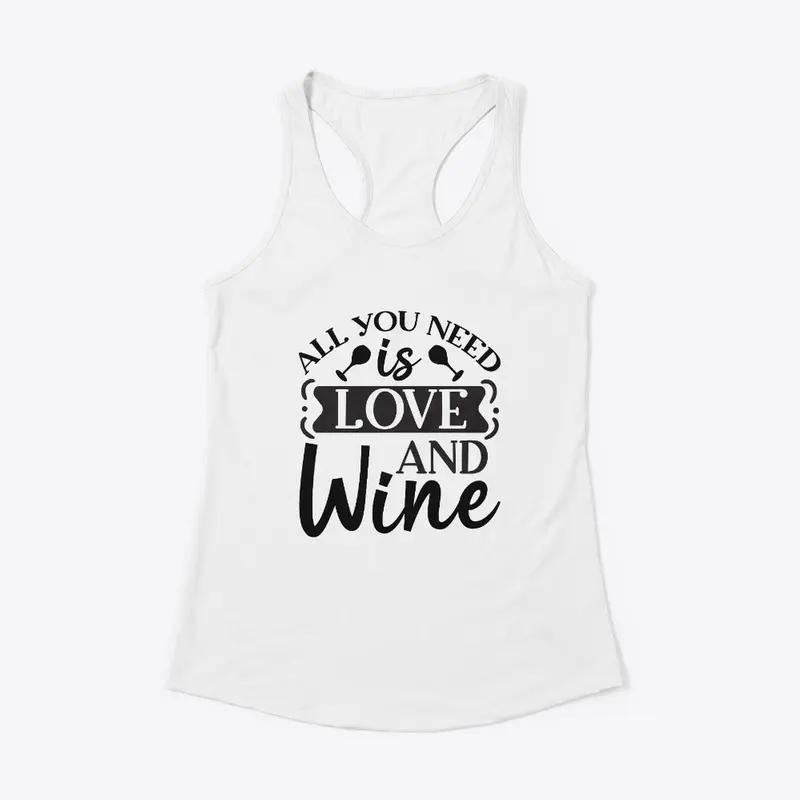 TOTE BAG "ALL YOU NEED IS LOVE & WINE