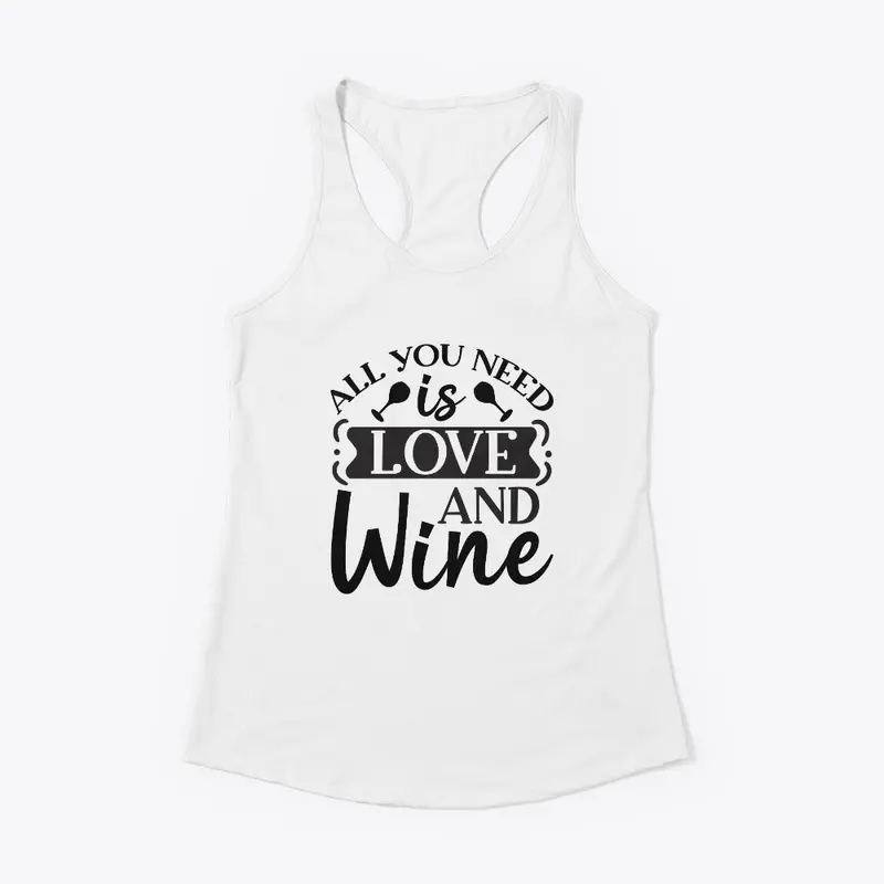 TOTE BAG "ALL YOU NEED IS LOVE & WINE